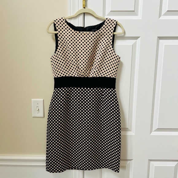 Tahari Dresses & Skirts - Like new stunning Tahari sleeveless dress in cream and black size 8